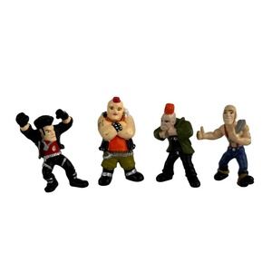 Micro Icons Punks B Zone ,Mikey, Lunchy, Stuwie, Series 1 Figures 4 piece‎ set